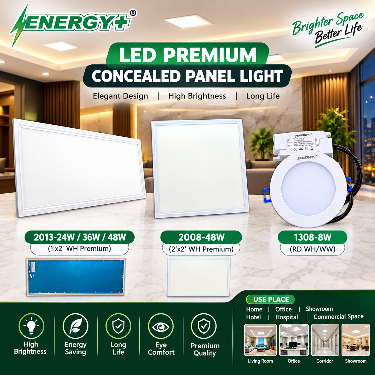 Fluorescent Tube Shade & Tube